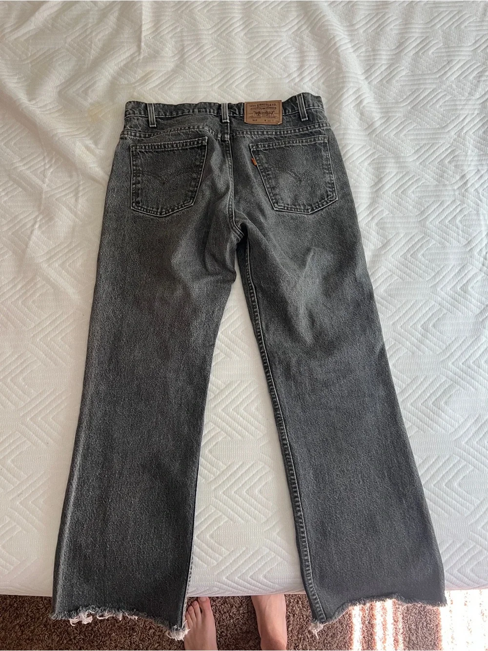 Levi's Men’s Black Washed Bootcut Jeans